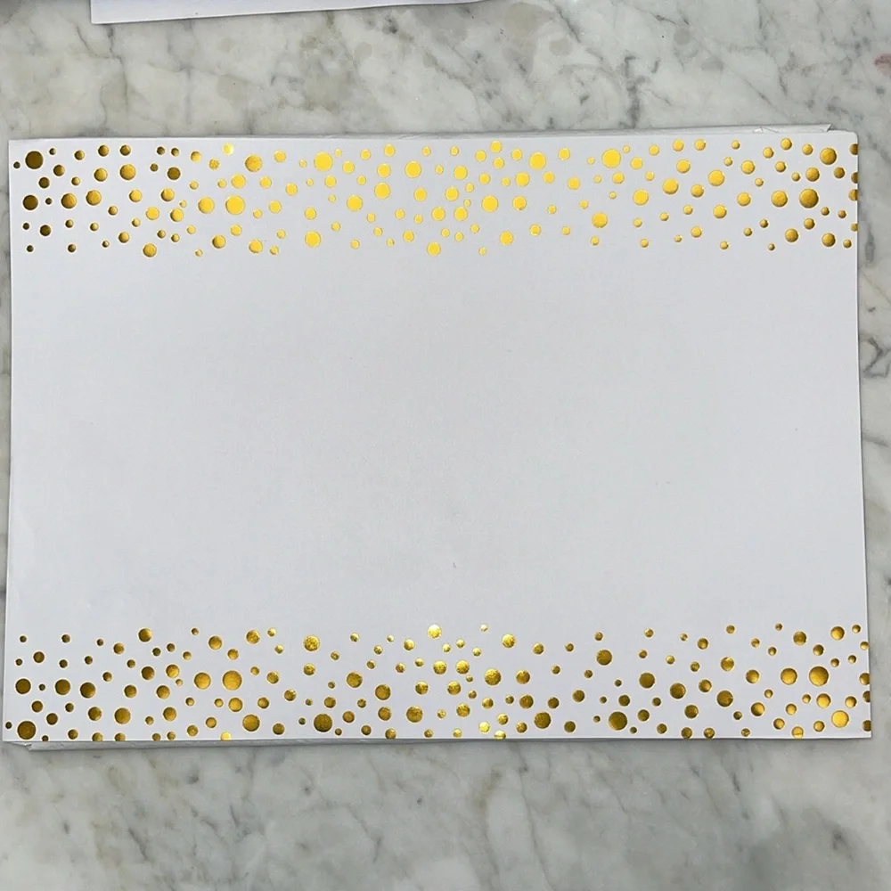 Telling 100 PCs gold papers mats for wedding, shower and birthday party
